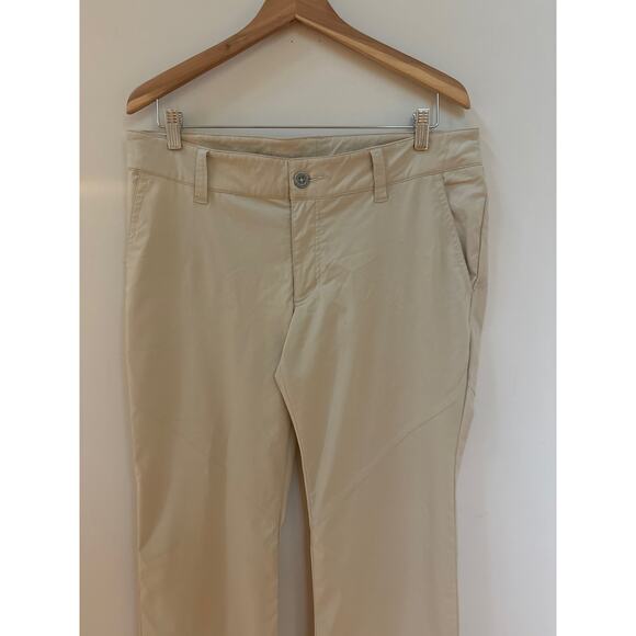 Columbia Omni Shield Advanced Repellency Pants Women's 14 Long Beige Nylon - Picture 2 of 7